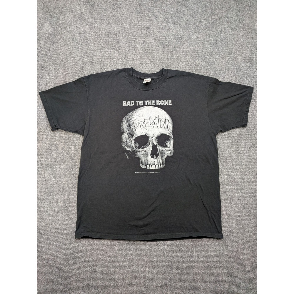 Vintage Predator Bad to the Bone 2000s‎ Movie Promo Graphic T-shirt 2XL y2k